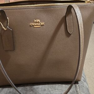 Coach Tan Leather Tote Bag